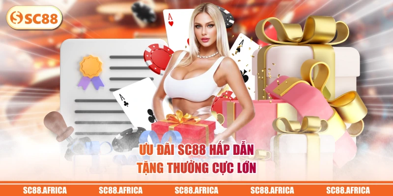 Ưu đãi SC88 hấp dẫn, tặng thưởng cực lớn